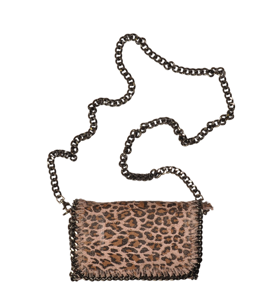 Leopard chain bag outlet