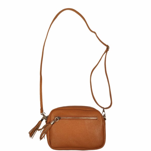 Genuine leather tassel bag 