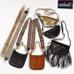Adjustable strap genuine leather bag 