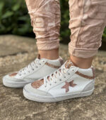 Snake star hi-top sneaker 