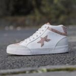 Snake star hi-top sneaker 
