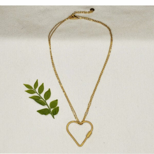 Big heart pendant necklace 