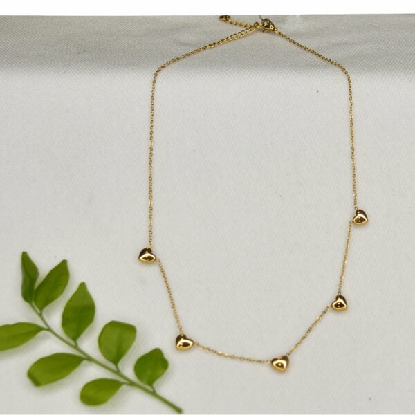 Mini hearts chain necklace 