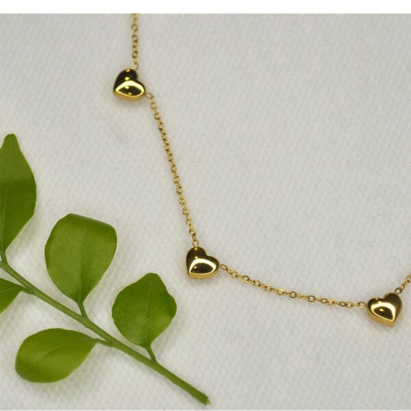 Mini hearts chain necklace 