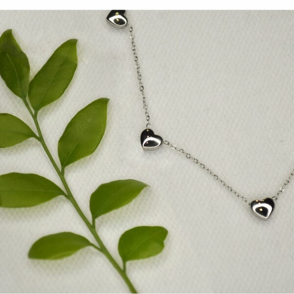 Mini heart chain necklace 