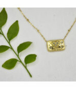 Diamante love envelope necklace 