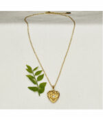 Diamante locket necklace 