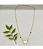 Star chain heart necklace