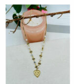 Heart and stone necklace
