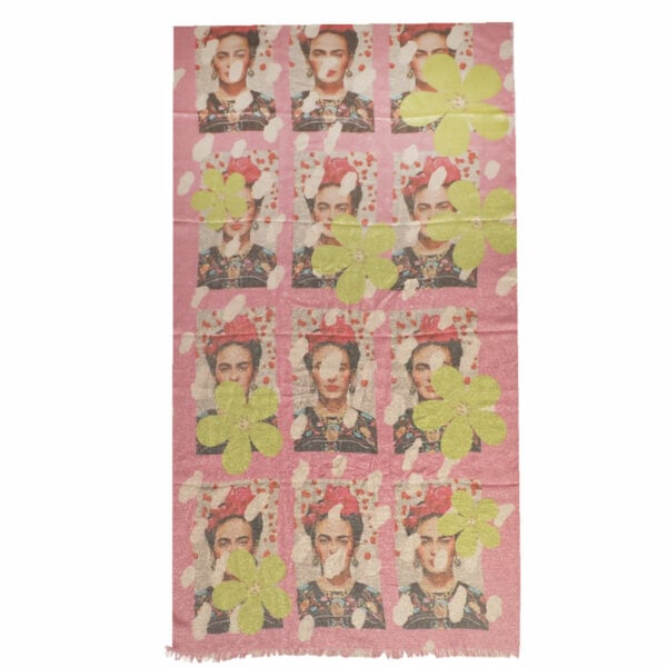 Frida Kahlo flower scarf