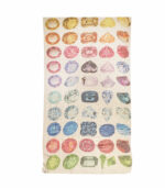 Multi diamond print lurex scarf