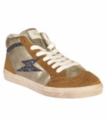 Hi-top brogue sneaker