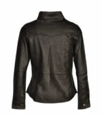 Genuine leather button up shirt