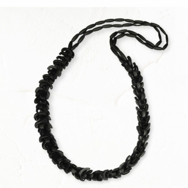 Semi circle long chain necklace