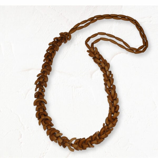 Semi circle long chain necklace