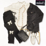 Frayed pocket denim jacket
