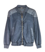 Linen anglaise bomber jacket