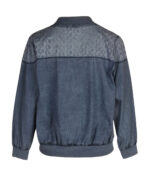 Linen anglaise bomber jacket