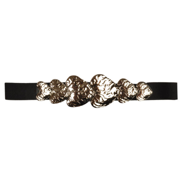 Multi heart buckle elasticated belt