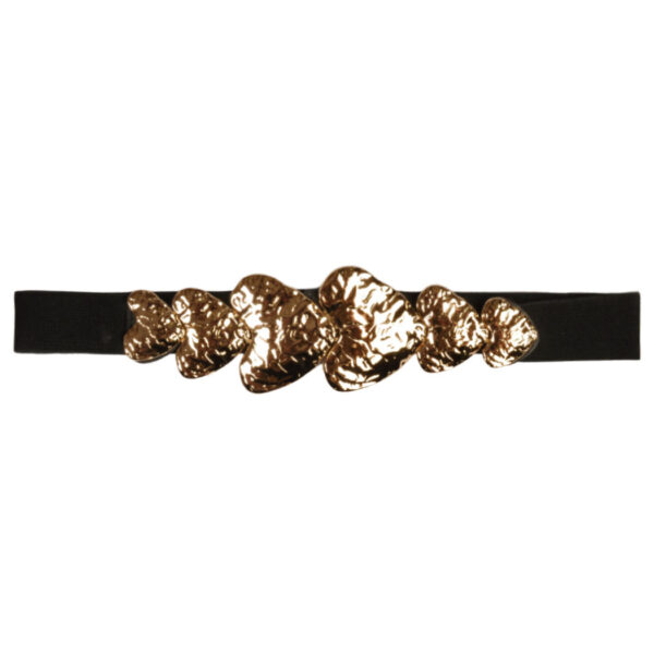 Multi heart buckle elasticated belt