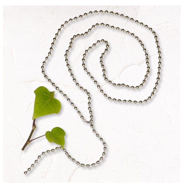 Silver ball adjustable necklace