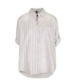 Striped patch shirt