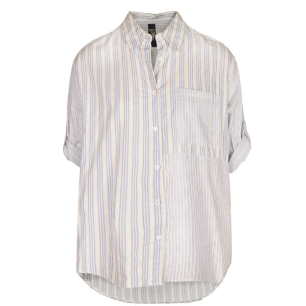 Striped patch shirt