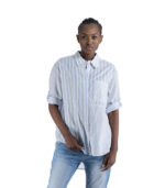 Striped patch shirt