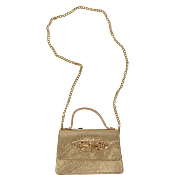 Genuine leather horse bit mini bag