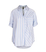 Diagonal stripe oversized shirt