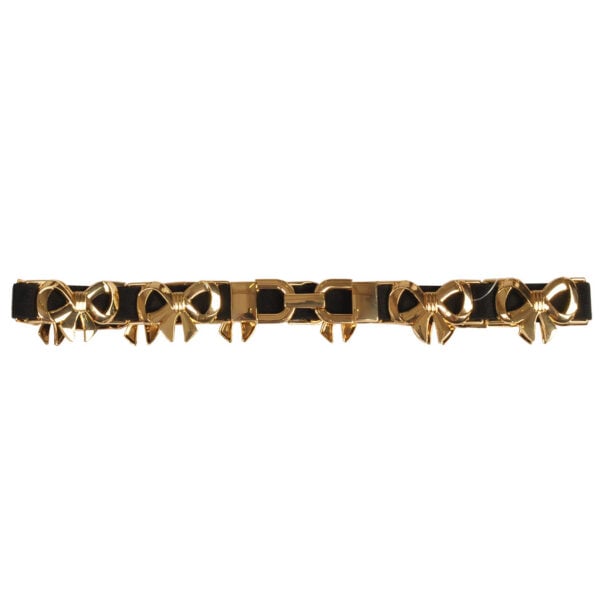 Gold bow elastic belt 