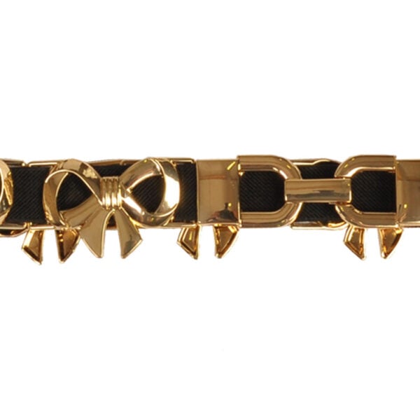 Gold bow elastic belt 