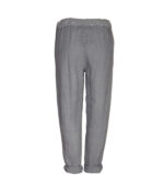 100% Linen sequin trim pants