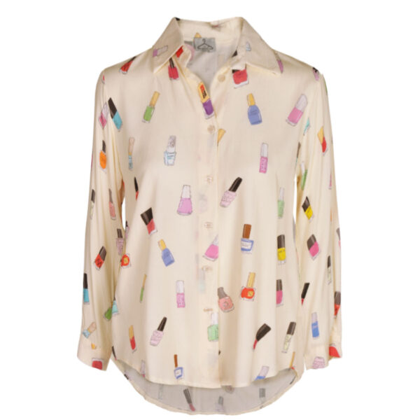 Nail polish print shirt