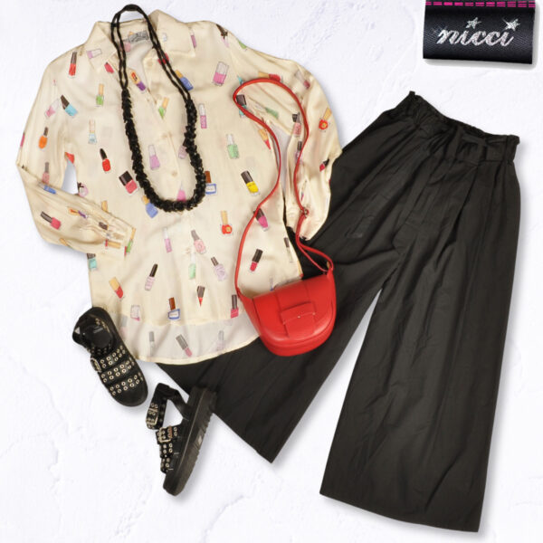Nail polish print shirt