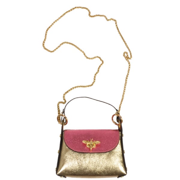 Genuine leather small clutch bag 