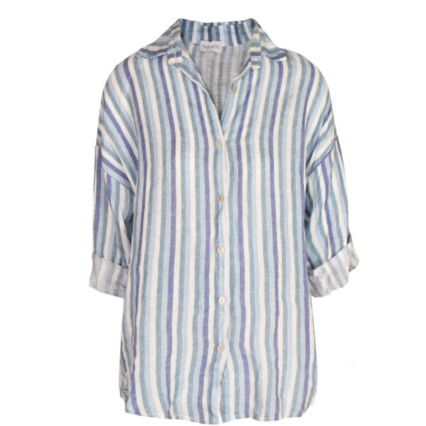 100% Linen striped shirt