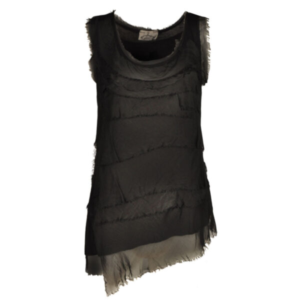 Layered silky top 