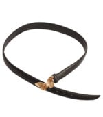 Butterfly charm square buckle belt 