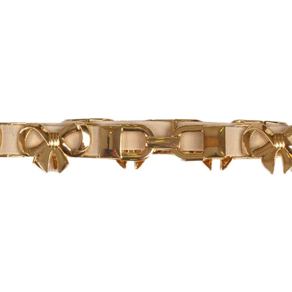 Gold bow elastic belt 