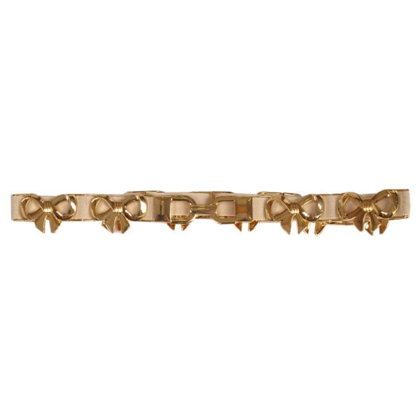 Gold bow elastic belt 