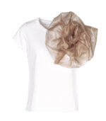 Giant organza flower top