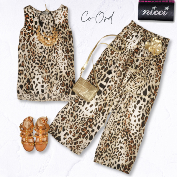 Animal print swing top