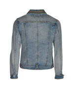 Embroidered sequin denim jacket