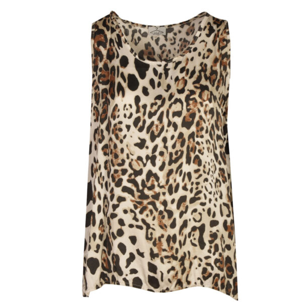 Animal print swing top
