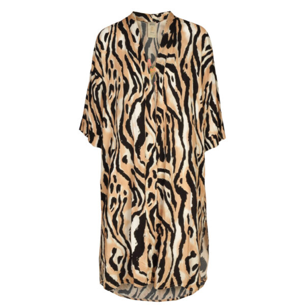 Animal print eye kimono