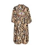Animal print eye kimono
