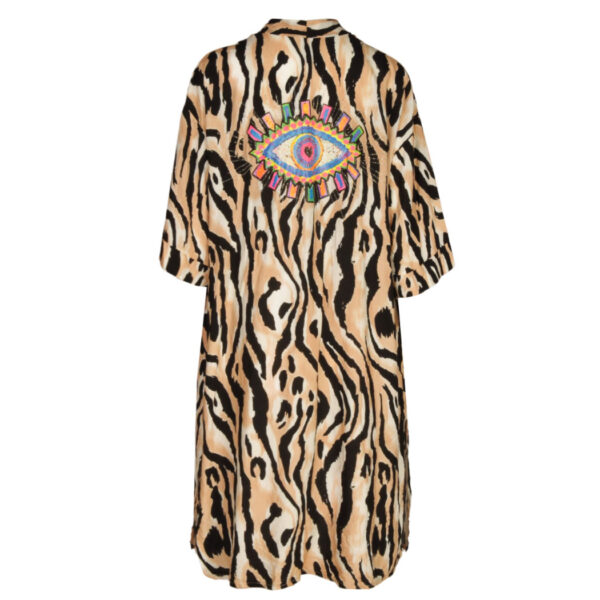 Animal print eye kimono
