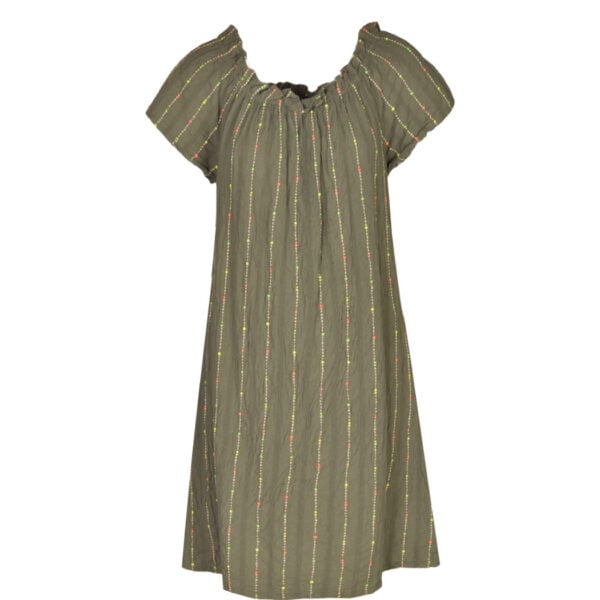 Striped midi dress