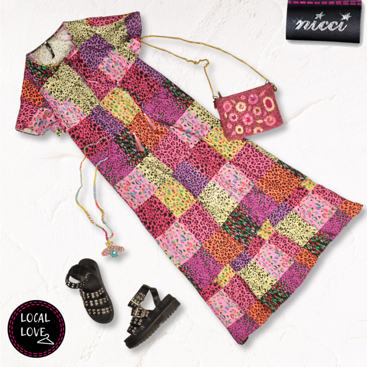Nicci Virella Zennia tiered dress
